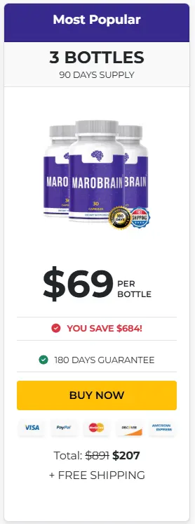 marobrain 3 bottles price