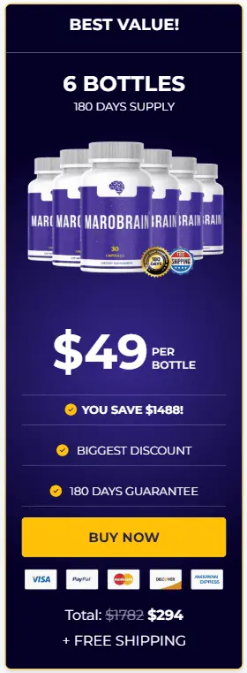 marobrain 6 bottles price